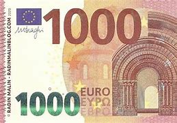 Image result for Billet 1000 Euros Banque De France