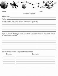 Image result for Fiction Book Report Template