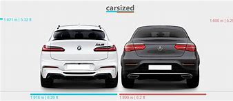 Image result for Size of BMW X4 Compared to Mercedes A180