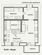 Image result for Apartment Square Metre Layout
