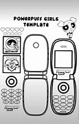 Image result for Hello Kitty Flip Phone Paper Template