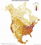 Image result for north america population map