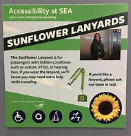 Image result for SeaTac Sunflower Lanyard