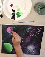 Image result for Galaxy Painting Step by Step