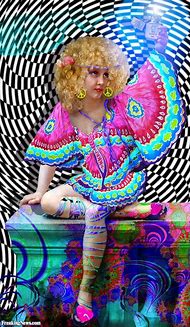Image result for Trippy Hippie Girl Art