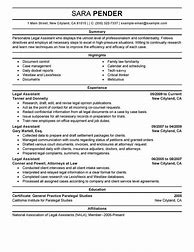 Image result for Legal Assistant Resume Templates Free