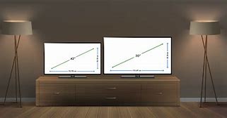 Image result for How Wide Is a 50 Inch TV