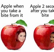 Image result for Apple with Face On It Meme