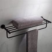 Image result for Matte Black Towel Rack