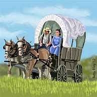 Image result for Covered Wagon Painting