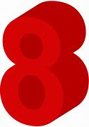 Image result for Red Number 8 Clip Art