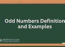 Image result for Odd Numbers Meaning