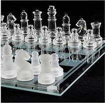 Image result for Glass Chess Set for Christmas Gift