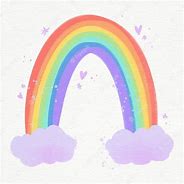 Image result for Watercolor Rainbow Cloud