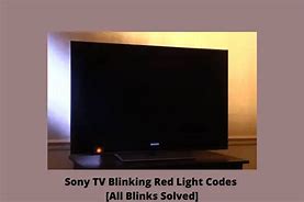 Image result for Sony TV Red-Light Blinking Codes