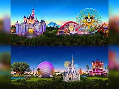 Image result for Disneyland and Disney World