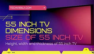 Image result for 52 Inch TV Dimensions