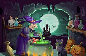 Image result for Scary Halloween Cartoon Witch