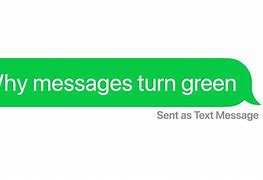 Image result for Why Are My Messages Green