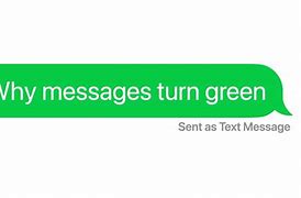 Image result for Why Do Messages Show Up in Green