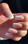 Image result for Coffin Nails French with Silver Lines