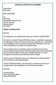 Image result for How to Write Apology Letter