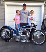 Image result for Vintage Triumph Drag Bike