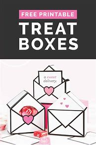 Image result for Printable Valentine Treat Box Templates