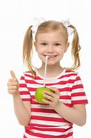 Image result for Girl Drinking Apple Juice