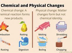 Image result for Physical and Chemical Changes for Kids