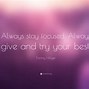 Image result for Always Try Your Best