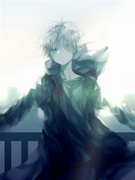 Image result for White Hair Anime Boy Hoodie