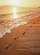 Image result for Footprints in the Sand Print
