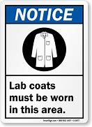 Image result for Wear Lab Coat Sign