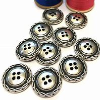 Image result for Black and Silver Coat Buttons