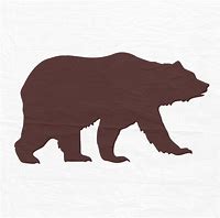 Image result for Sitting Bear Silhouette