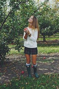 Image result for Apple-Picking Basic Girl Outfit