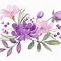 Image result for Cartoon Basket of Flowers Pink and Purple