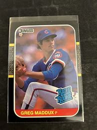 Image result for Greg Maddux Rookie Card