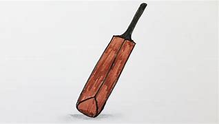 Image result for Cricket Bat Sketch