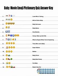 Image result for Baby Emoji Pictionary Answer Key