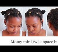 Image result for Messy Bun On 4C Straightened Hair