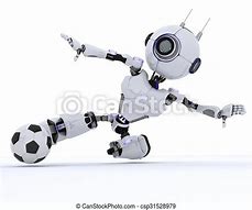 Image result for Robot Playing Football Drawing