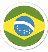 Image result for Brazil Flag Logo Sticker