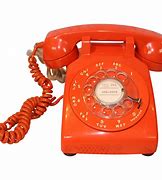 Image result for A Orange Rotary Phone