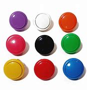 Image result for Matte Black Finish Arcade Buttons 30Mm
