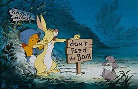 Image result for Winnie the Pooh Don't Feed the Bear