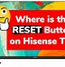 Image result for Reset Button On the Side of the TV