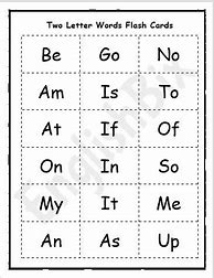 Image result for Two Letter Words for Kids Printable