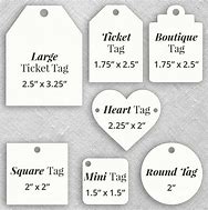 Image result for Common Gift Tag Sizes